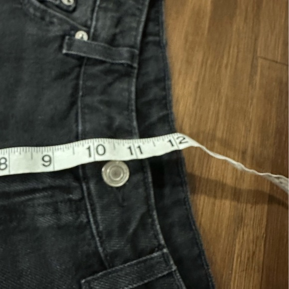 Massimo Dutti MID-WAIST WIDE-LEG JEANS black style 5052 size 8 - Picture 9 of 9